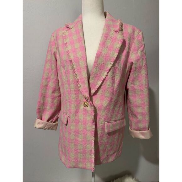 Vera Moda bree Kae check tweed blazer 6 - Picture 11 of 12